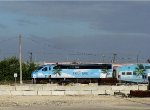 A Tri-Rail train seen from our car window